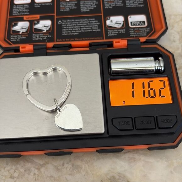 Tiffany & Co. Heart Tag Silver Key Ring 925 Sterling Silver - Picture 7 of 7